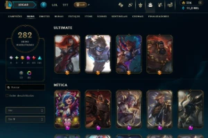 Conta Lol ,Itens Aniversario De 10 Anos, Skins Ultimate, Etc - League of Legends