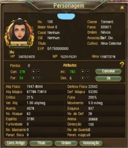 TM FULL 105 SERVIDOR OPHIUCHUS - Perfect World PW