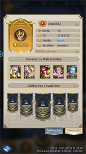 Vendendo conta de Saint seiya legends of sanctuary - Saint Seiya Awakening SSA