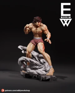 Eddy Workshop - Baki son of ogre - stl 3d - Outros