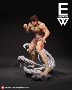 Eddy Workshop - Baki son of ogre - stl 3d - Outros