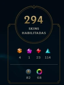 Conta de lol com muitas skins - League of Legends