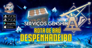 Serviços Genshin - coleta de baús  Despenhadeiro - Genshin Impact