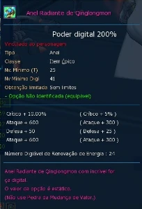 Conta LADMO servidor Omegamon com DB e item AOA - Digimon Masters Online