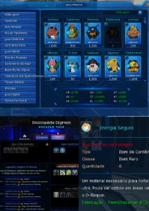 Conta mid game LADMO Susa Shin DarkBagra Fang Shin - Digimon Masters Online