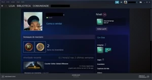 CONTA STEAM 18 ANOS COM MEDALHAS 5/10 DE SERVIÇO - Counter Strike CS