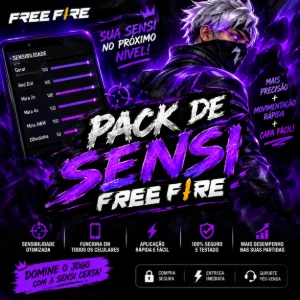 🎯 Pack De Sensi Free Fire — Suba De Nível! 🔥  Quer Testar