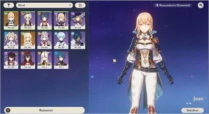 Contas de Genshin: AR33(Qiqi) e AR35(Jean) - Genshin Impact