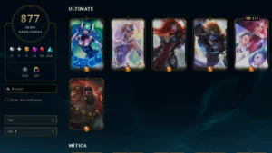 conta league of legends com quase 900 skins ex gm LOL