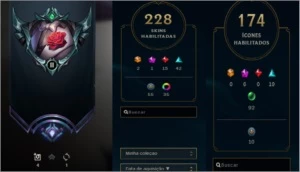 Conta LOL Único dono 2013 228 Skins. Plat atual C/borda D4 - League of Legends