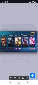 Conta com skins da lux bordado celestial e outras lendárias - League of Legends: Wild Rift LOL WR
