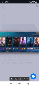 Conta com skins da lux bordado celestial e outras lendárias - League of Legends: Wild Rift LOL WR