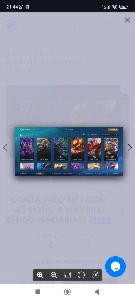 Conta com skins da lux bordado celestial e outras lendárias - League of Legends: Wild Rift LOL WR