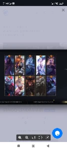 Conta com skins da lux bordado celestial e outras lendárias