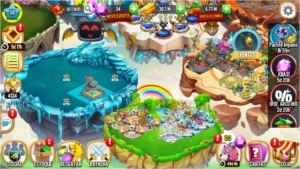 Conta Dragon City Lvl 58, 8 ilhas e 4 Dragões Heróicos - Dragon City Mobile