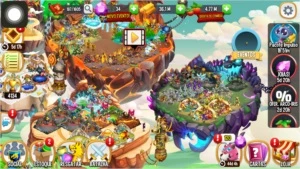 Conta Dragon City Lvl 58, 8 ilhas e 4 Dragões Heróicos - Dragon City Mobile
