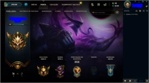 Conta de lol/Nível 142/Ouro lV/CINQUENTA E UMA SKINS - League of Legends