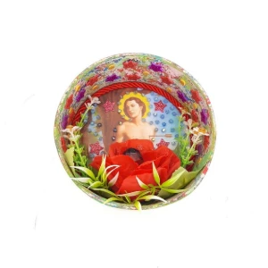 Relicário Redondo São Sebastião - Artesanato e Personalizados