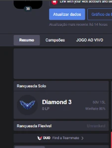 Conta D3 - Diamante 3 lol - League of Legends