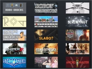 Steam com 104 jogos