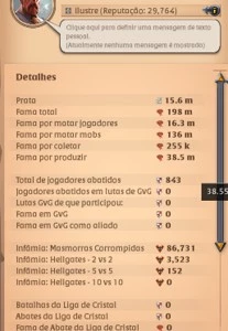 conta albion com 200 m de fama - Albion Online