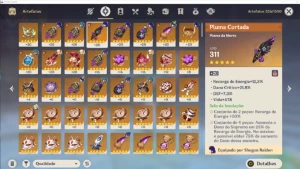CONTA GENSHIN AR 47 - 10 DROP 5* + INFO NA DESCRIÇÃO - Genshin Impact