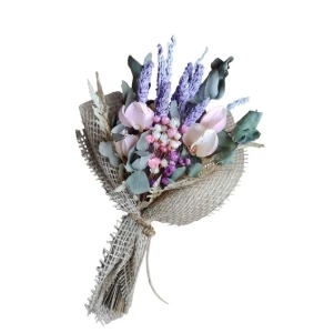 Mini Buque Flores Secas - Lavanda - Artesanato e Personalizados