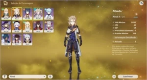 GENSHIN IMPACT / AR20 / QIQI + Jean + Albedo + 6 SR