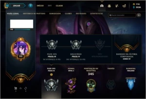 Conta prata 4 com Twtich medieval e Warwick cinzento - League of Legends LOL