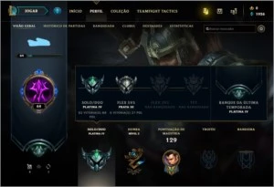 Conta League Of Legends - Smurf platina 2 ultimas seasson LOL