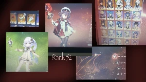 Rank 52 hutao c1+skin+bis+nahida+bis - Genshin Impact