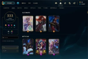 333 Skins, 541 ícones e Todos os Champions - League of Legends LOL