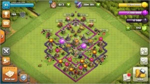 Centro de Vila 7 Rushado!! - Clash of Clans