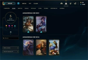 CONTA LEAGUE OF LEGENDS LOL