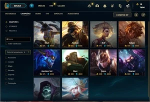 Conta ouro 4 com 155 Champs e 148 Skins (4 Ultimates) - League of Legends LOL