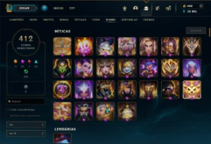 Conta Lol Esmeralda 2 Full Champ 739 Skins 48 Skins Mític - League of Legends