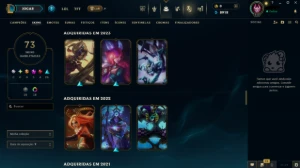 Conta LoL Platina 3 - Honra 5 - 94 campeões, 73 skins - League of Legends