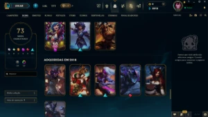 Conta LoL Platina 3 - Honra 5 - 94 campeões, 73 skins - League of Legends