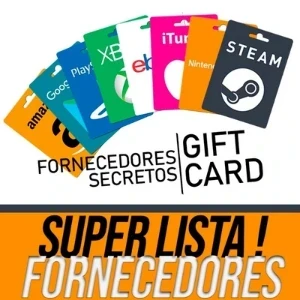 Lista Secreta dos Melhores Fornecedores de Gift Cards - Listas de Fornecedores