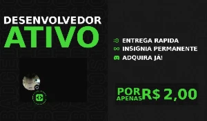 Insignia De Desenvolvedor Ativo Discord Badge