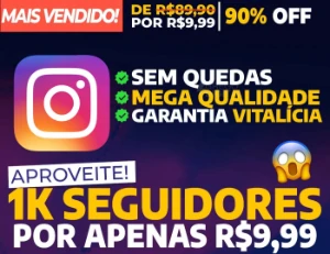 [Promoção] 1K Seguidores Instagram por apenas R$ 9,99 - Redes Sociais