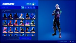 Conta Fortnite Cavaleiro Negro - Ikonic - Galaxy