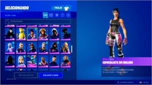 Conta Fortnite Cavaleiro Negro - Ikonic - Galaxy