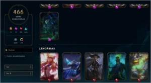 CONTA DE LOL DE 2012 LVL 133 - FULL CHAMPS E SKINS - League of Legends