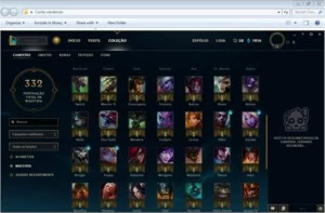 Vendo conta Lv 59 - 332 Maestrias - 82 Champ 27 Box Prata5 - League of Legends LOL