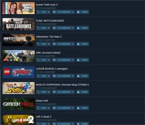 CONTA STEAM CS/RUST/R6/RAFT/GTA/ARK/NARUTO/GREENHEL/THEFORES