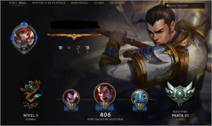 Conta Prata 3 ótima - League of Legends LOL