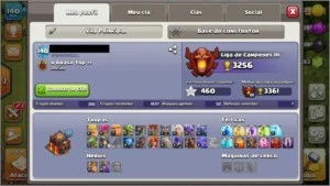 Conta Clash Of Clans CV10 Quase Full 4500 Gemas