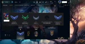 Conta lol Diamante 2  114 skins - League of Legends