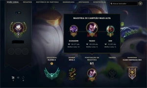 Conta LoL Smurf (TENHO EMAIL) - League of Legends